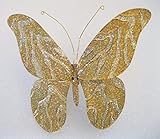 ゴールドとティファニーGlitter Tigerバタフライクリップセットの4つの