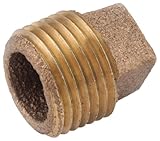 Red Brass Threaded Cored Pipe Brass Plug-3/4" BRASS PLUG (並行輸入品)
