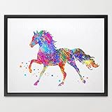 Dignovel Studios 13X19 horse watercolor print new baby gift baby shower gift nursery décor home déco