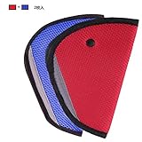 360MALL 自動車用三角形 子供用シートベルトカバー シートベルトパッド シートベルト装着 2枚入