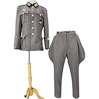 Amazon.co.jp: [Wo Wo 商贸] WW2 ドイツ軍 SS M32 将校黒コート 受注