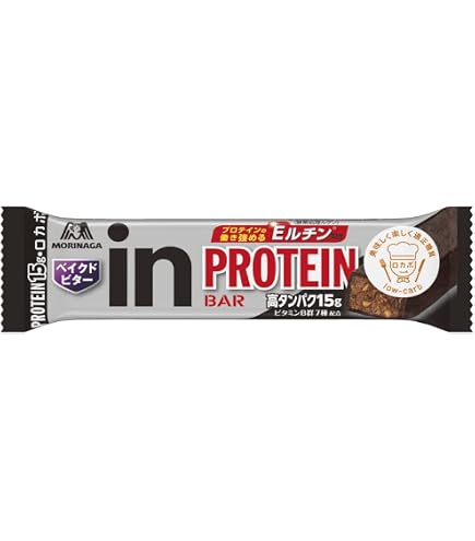 Amazon.co.jp: 【36個セット】森永 inバー プロテイン ベイクドビター