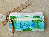 コーチ 財布 Coach F51240 Resort Beach Palm Tree Sail Boat Double Zip [並行輸入品]