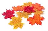 BECUTE 150pcs秋人工Maple Leavesや結婚式パーティーイベントとDecorating
