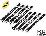 8パック200/250/300ミリメートルx 20ミリメートルrjxhobby非スリップリポバッテリーストラップカメラストラップエレクトロニクスストラップ用fpv rcクワッド飛行機ボート車 (300