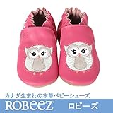 [ロビーズ ]Robeez 本革ベビー靴 ソフトソールOwl Playmates APMAアメリカ足病学協会認定の赤ちゃん靴 ファーストシューズ ベビーシューズ ベビー靴 室内履き 保育園 上靴 (6