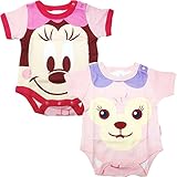 【ディズニー】 Disney シェリーメイ ミニー ロンパース 2枚セット ピンク 非売品おまけ付き 香港 HKDL 海外ディズニー限定