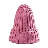ligangam子供用 赤ちゃん用 ニット帽 ベビー キッズ 女の子 男の子 とんがりニット帽子 キャップ 児童 おしゃれ 冬帽子 柔らかい 暖かい (ピンク)