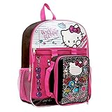 Hello Kitty Standard School Backpack & Lunch Tote Bag Set - Kids [並行輸入品]