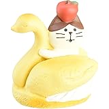 デコレ(Decole) デザイン小物 猫とスワンシュー 3.8×3.2×H4.4cm concombre コンコンブル ZCB-61079