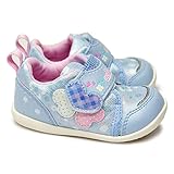 [オシュコシュ] OSHKOSH B430 子供スニーカー ベビーシューズ マジック式 軽量 花柄 サックス 14.5cm
