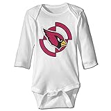 NINKI アリゾナ カージナルス サッカー チャンピオン 長袖ボディースーツ ベビー服 ロンパース ギフト フィットオール White 12 Months