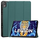 Lenovo Legion Y700 ケース Y700 2022 TB-9707F カバー CNEVISON Y700 第1世代 8.8インチ タブレット専用ケース 三つ折 オートスリープ マグネット開閉式 手帳型 軽量 薄型 PU レザー 保護カバー 衝撃保護 全面保護 (グリーン, Lenovo Legion Y700 2022)