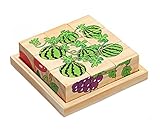 Lovely Cartoon Fruit木製ジグソーパズル子供用玩具パズルビルディングブロック