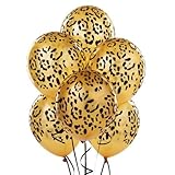 loonballoon Leopard Spotsゴールド( 6 )ジャングルラテックスヘリウムバルーン誕生日パーティーベビーシャワー