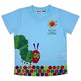 はらぺこあおむし 半袖Tシャツ太陽柄 THE WORLD OF ERIC CARLE 夏物 fpo-th3153-9058 80cm サックス