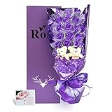 YOBANSA 造花 フレグランス ソープ フラワー プレゼント 花束 石鹸 薔薇 枯れない 花 バラ ブーケ プレゼント 結婚祝い 誕生日 母の日 父の日 定年祝い 還暦祝い 新築祝い 送別会 メッ