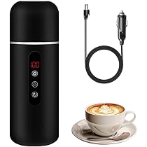 Amazon | JuKLife 車載電気ケトル 420ml DC12V/24V兼用 車用ケトル 40