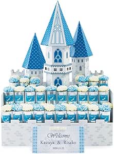 Amazon Co Jp 幸せのサムシングブルー 塔のお城のウェルカムボード新郎新婦イラストのプチギフト ミニチョコレート 52個セット 結婚式 チャペル 教会式 ディスプレイ クリスマス プリンセスウェディング シンデレラ 文房具 オフィス用品