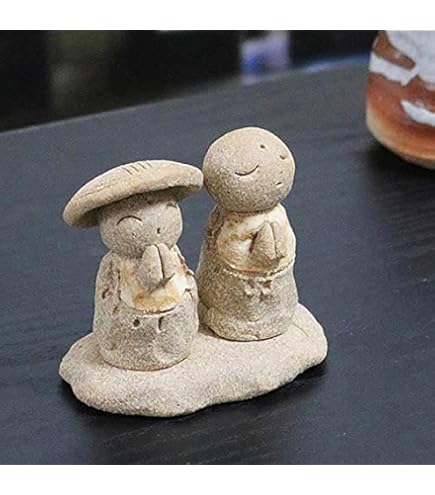 Amazon.co.jp: 信楽焼 お地蔵様 置き物【福地蔵 me-0007】守り神 お