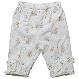 《初夏盛夏対応》(日本製) Pample Mousse(パンプルムース) 針抜き天竺花柄2段フリル五分丈パンツ 80cm /OW NO.DP-72354