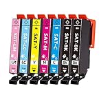 エプソン用 SAT-6CL互換インクカートリッジ「 さつまいもインク 」（BK/C/M/Y/LC/LM）+ SAT-BK（ブラック 1本追加） 合計7本セット （増量版/ICチップ付き)　エプソン用 サツマイモ SAT 互換インク [対応機種] EP-712A / EP-713A / EP-714A / EP-812A / EP-813A / EP-814A / EP-815A / EP-715A