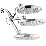 HotelSpa MOBILIS(TM) 4-way Adjustable High-Pressure 9.5" Rainfall Showerhead with 109 Self-Clean Jet