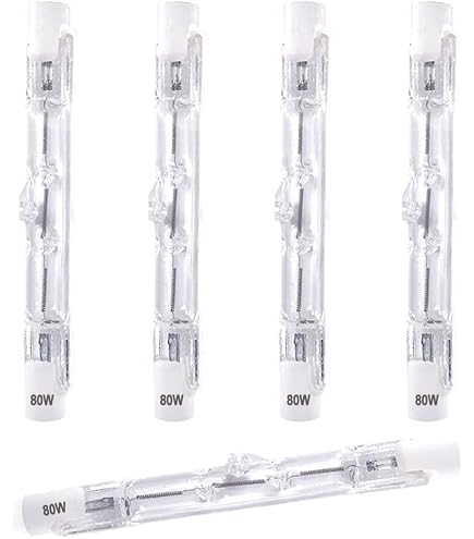 5 Pack 100W 78 Tungsten Linear R7s Halogen Floodlight J78 Security Light Bulb Energy Saving
