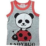 《初夏盛夏対応》 GARACH(ギャラッチ) 天竺テントウムシPANDAタンクトップ 90cm /Mg NO.AH-1621101