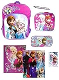Disney Frozen Ultimate Backpack Set with Lunch Tote, Folders, Pencil Case & More [並行輸入品]