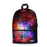 FOR U DESIGNS Stylish Galaxy Lightweight Durable Canvas Backpack for Men Women [並行輸入品]
