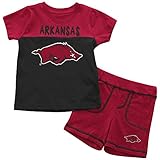 Colosseum Arkansas Razorback枚Infant Tシャツとショーツ男の子のセット 3-6 Months with Your Name Embroidered