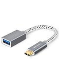 otg type-c,CableCreation USB 3.1 Type C to 標準USB 3.0 A メス 変換アダプターUSB-C OTGケーブル iPhone 15/iPhone15Pro Maxなど対応 ブラック0.15m
