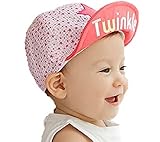 (セドン) Cedon ベビー 帽子 男の子 女の子 新生児 赤ちゃん 春 夏 つば付き キッズ 日よけ uvカット 紫外線 日焼け 防止 対策 (ピンク (星))