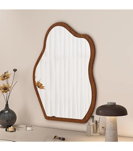 Amazon.co.jp: 鏡 壁掛けミラー 木製 鏡 壁掛け鏡 おしゃれ