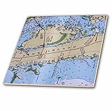 フローレンDecorative – Nautical Chart II – タイル 8-Inch-Ceramic ct_24592_3