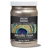 Modern Masters MM221 Matte Metallic Paint, Warm Silver, Quart [並行輸入品]