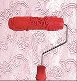 bueer 7 " DIY Patternedペイントローラーで装飾ゴムローラープラスチックハンドル guntong0031-35