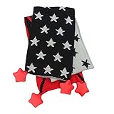 秋冬コットンベビースカーフスターパターンロングウォームスカーフタッセル