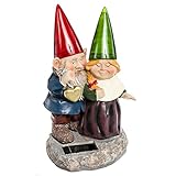 Solar Gnome Dwarf Elf Sweethearts Couples Garden Light [並行輸入品]