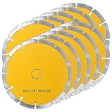 【10枚セット】ダイヤモンドカッター 150mm セグメント 乾式 コンクリート ブロック タイル レンガ 切断用 刃 ダイヤモンド カッター 替刃 替え刃 DC150