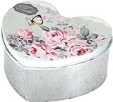 不二貿易 ハート型 ブリキ缶 ケース フラワーグリーン 625