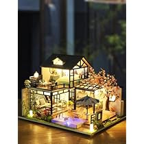 Amazon | ドールハウスキッ ミニチュアハウス キット 1:24スケールDIY