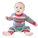 babysing ロンパース オールインワン ニットセーター コーマ糸 コットン (グレー, 90（12-24ヶ月）)