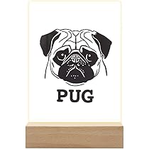 Amazon.co.jp: パグ 犬 pug 犬 ナイトライト テーブルランプ