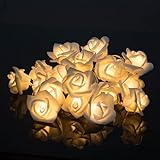 （inkint）薔薇の花 ストリングライト イルミネーション LEDライト 20球LED 二つの機能 電池式 省エネルギー ファッション ロマンティック ローズライト 飾りライト 高級感 クリスマス 