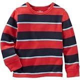 OSHKOSH(オシュコシュ) ストライプサーマル レッド トップス長袖Tシャツ 6ヶ月【並行輸入】