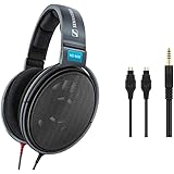 ゼンハイザー 有線 ヘッドホン オープン型 HD 600ブラックグレー + ゼンハイザー Sennheiser ヘッドホンケーブル 4.4MMバランス ケーブル長 1.8m 【国内正規品】セット