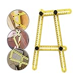 Yiteng スコヤ 丸ノコ ガイド定規 角度テンプレート ツール ホルダー cm目盛 (プラスチック製)