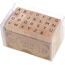 Amazon.co.jp: プチ文字スタンプセット 小【アルファベット大文字